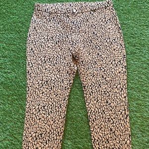 Michael Kors Size XL Pull-On Pants (Black/Gold)